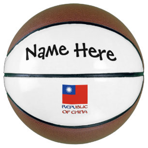 Republik China Taiwan-Flagge Personalisiert Basketball