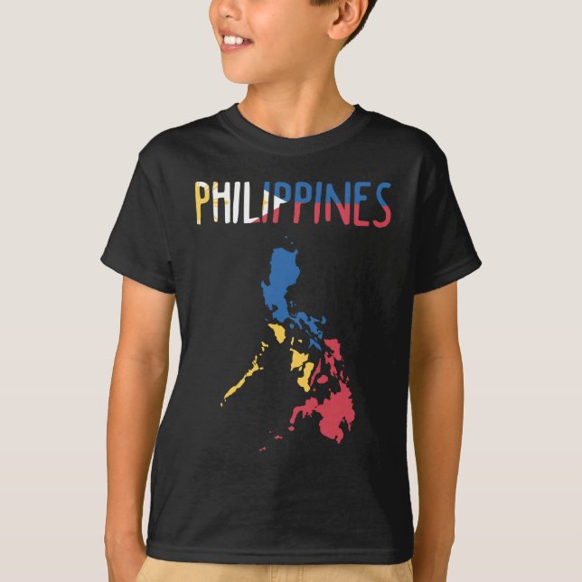 Republik der Philippinen Land Südostasien T-Shirt (Vorderseite)