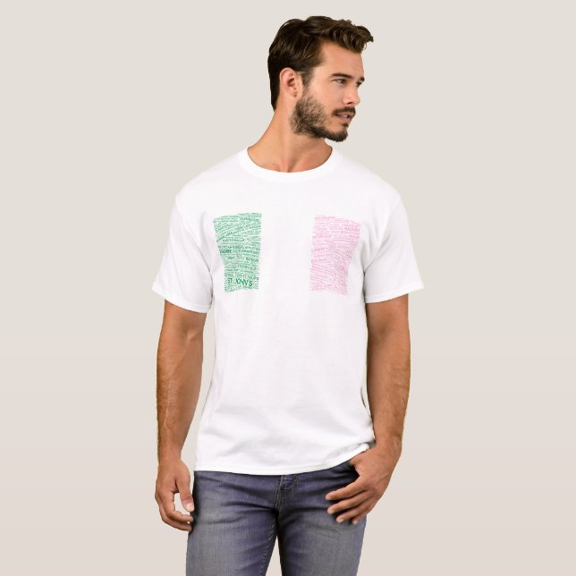 Republik des Neufundland-Flaggen-Shirts T-Shirt (Vorne ganz)