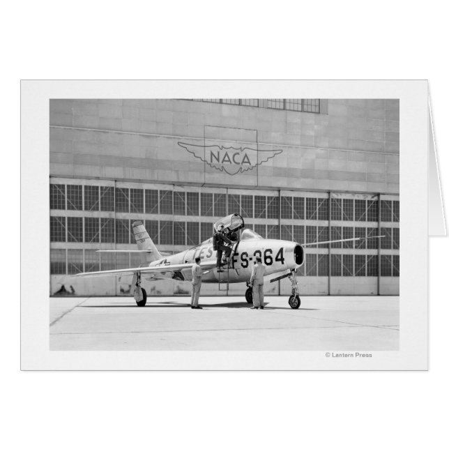 Republik F-84F auf dem Ramp am Moffett Field (Vorderseite (Horizontal))