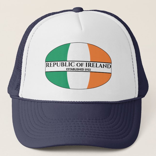 Republik Irland 1922 Irische Flagge Truckerkappe (Vorderseite)