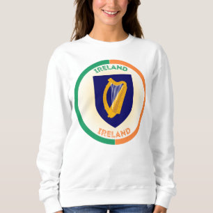 Republik Irland Coat of Arms Circle Shape Sweatshirt