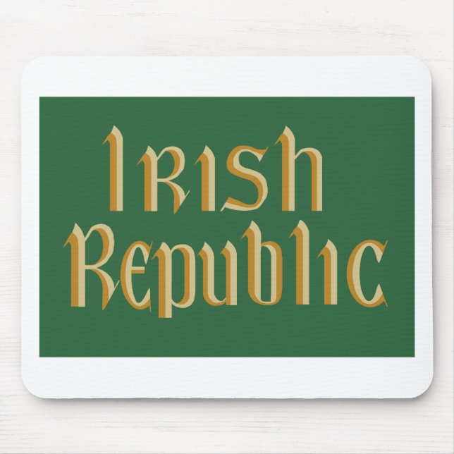 Republik- Irlandflagge Mousepad (Vorne)