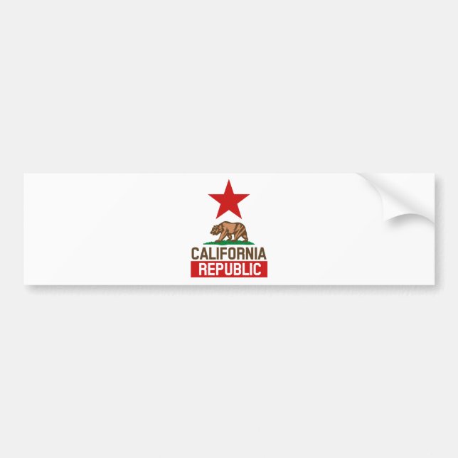 Republik Kalifornien Autoaufkleber (Vorne)