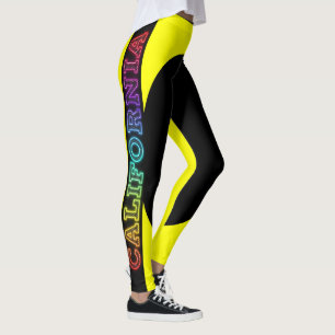Republik Kalifornien Grizzle Bär und Star Leggings