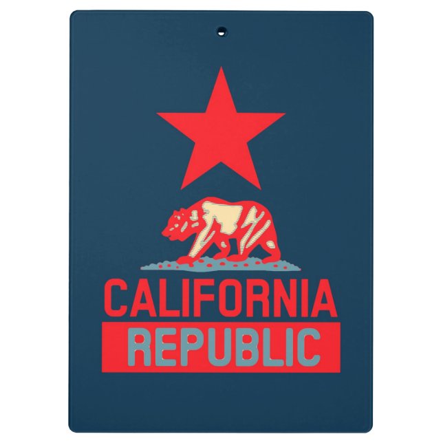 Republik Kalifornien im Pop-Stil Klemmbrett (Rückseite)
