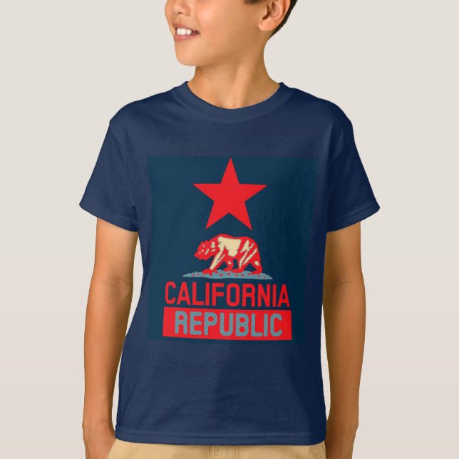 Republik Kalifornien im Stil der urbanen Hoffnung T-Shirt (Vorderseite)