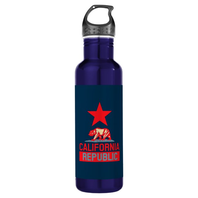 Republik Kalifornien im Stil Trinkflasche (Vorderseite)