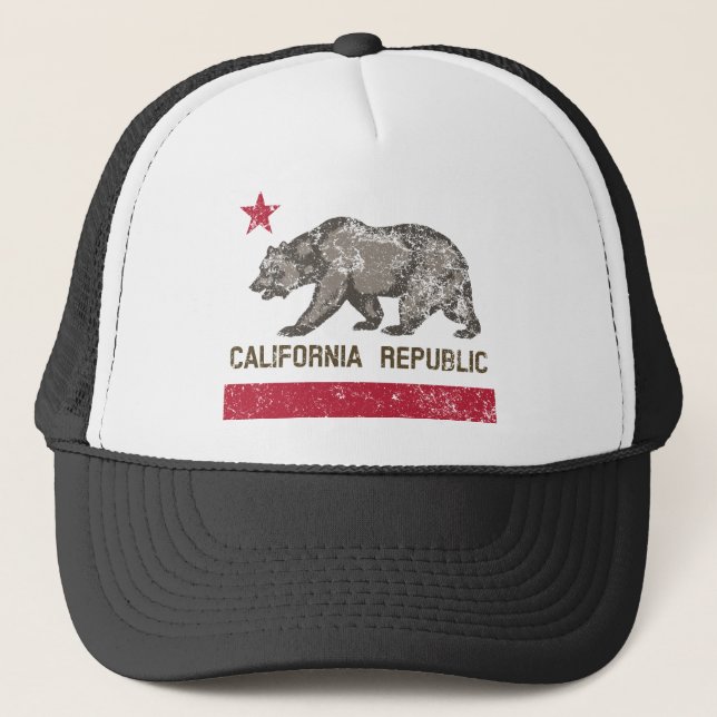 Republik Kalifornien in Not Truckerkappe (Vorderseite)