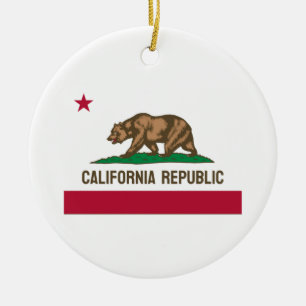 Republik Kalifornien Keramik Ornament