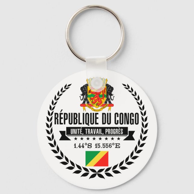 Republik Kongo Schlüsselanhänger (Vorderseite)