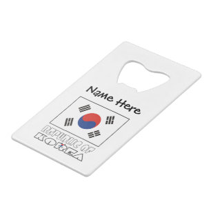 Republik Korea S Südkoreanische Flagge Personalisi Geldbeutel Flaschenöffner