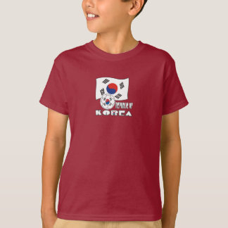 Republik Korea (Südkorea) - Fußballball und Flagge T-Shirt