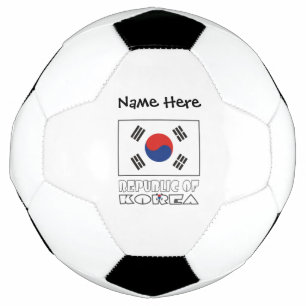 Republik Korea Südkoreanische Flagge Personalisier Fußball