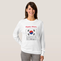 Republik Korea Südkoreanische Flagge - Rote Persön