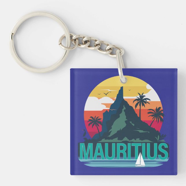 Republik Mauritius Schlüsselanhänger (Vorderseite)