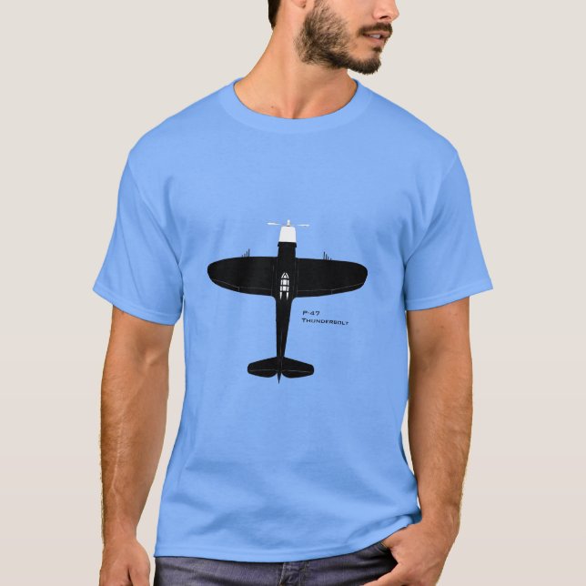 Republik P-47 Thunderbolzen T-Shirt (Vorderseite)