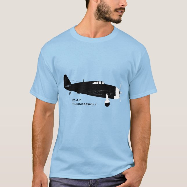 Republik P-47 Thunderbolzen T-Shirt (Vorderseite)