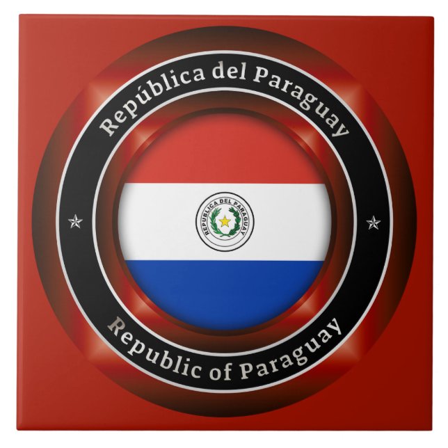 Republik Paraguay Fliese (Vorderseite)