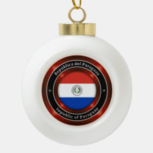 Republik Paraguay Keramik Kugel-Ornament