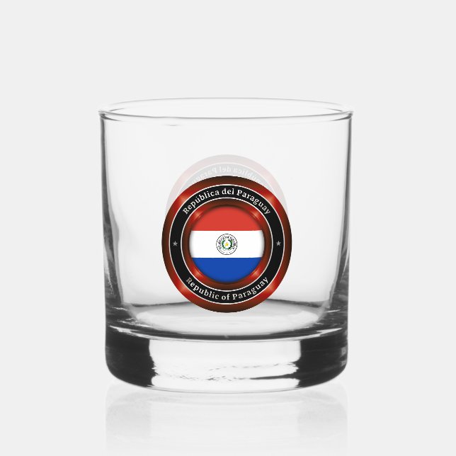 Republik Paraguay Whiskyglas (Vorderseite)