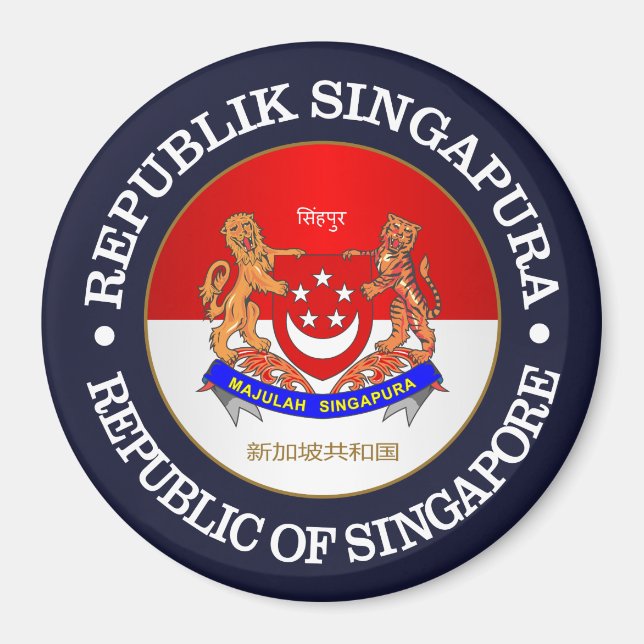Republik Singapur Magnet (Vorne)