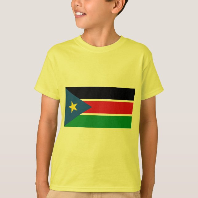 Republik Südsudan-Flagge auf T-Shirts und (Vorderseite)