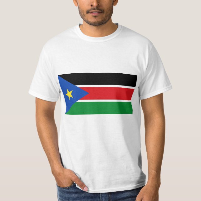 Republik Südsudan-Flagge auf T-Shirts und (Vorderseite)