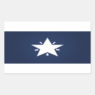Republik Texas Rechteckiger Aufkleber