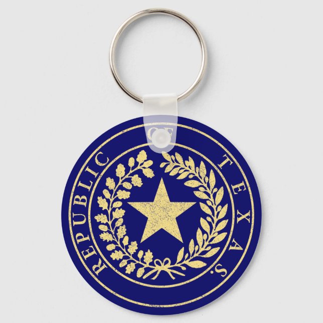 Republik Texas - Siegel Schlüsselanhänger (Vorderseite)