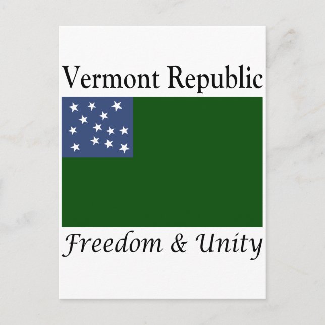 Republik Vermont Postkarte (Vorderseite)