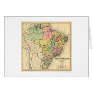 Republik von Brasilien-Karte 1892