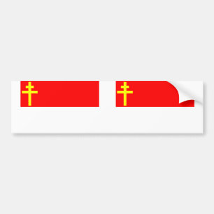 Republik von Elsass Flagge Lothringens, Frankreich Autoaufkleber