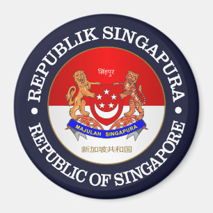 Republik von Singapur Magnet