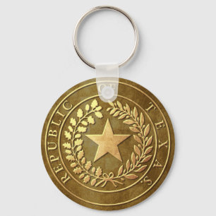 Republik von Texas-Siegel Schlüsselanhänger
