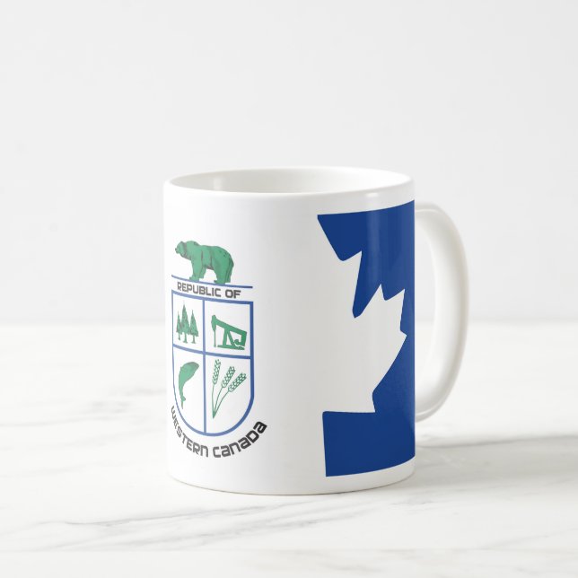 Republik von Western-Kanada-Tasse Kaffeetasse (VorderseiteRechts)