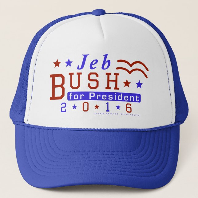 Republikaner 2016 Jeb Bush-Präsidenten-Wahl Truckerkappe (Vorderseite)
