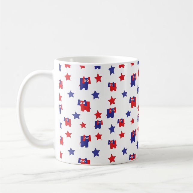 Republikaner Elefant Kaffeetasse (Links)