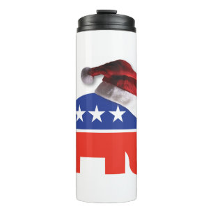 Republikaner-Elefant-WEIHNACHTEN Thermosbecher