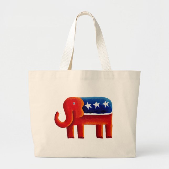 Republikaner Elephant Jumbo Stoffbeutel (Vorne)
