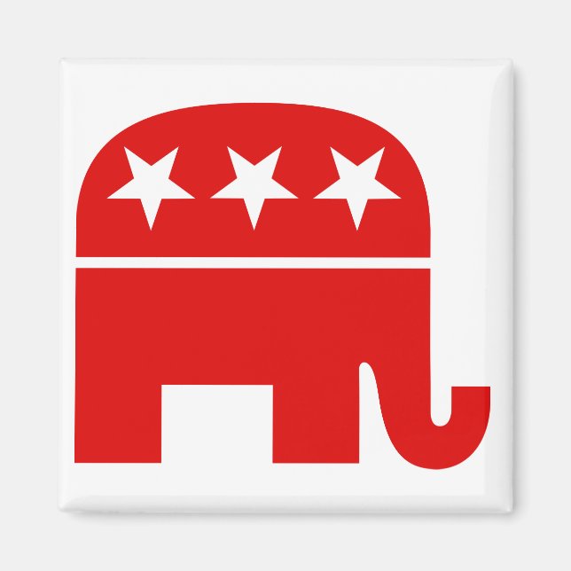 Republikaner Elephant Magnet (Vorne)