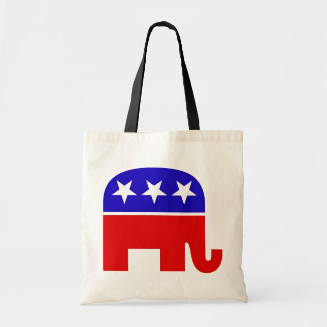 Republikaner Elephant Tote Bag Tragetasche (Vorne)