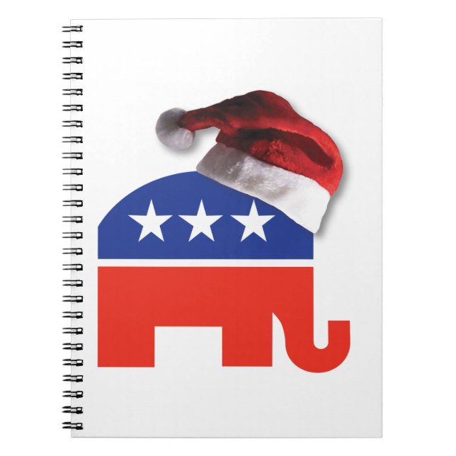 Republikaner-Elephant-XMAS Notizblock (Vorderseite)