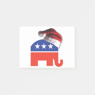 Republikaner-Elephant-XMAS Post-it Klebezettel