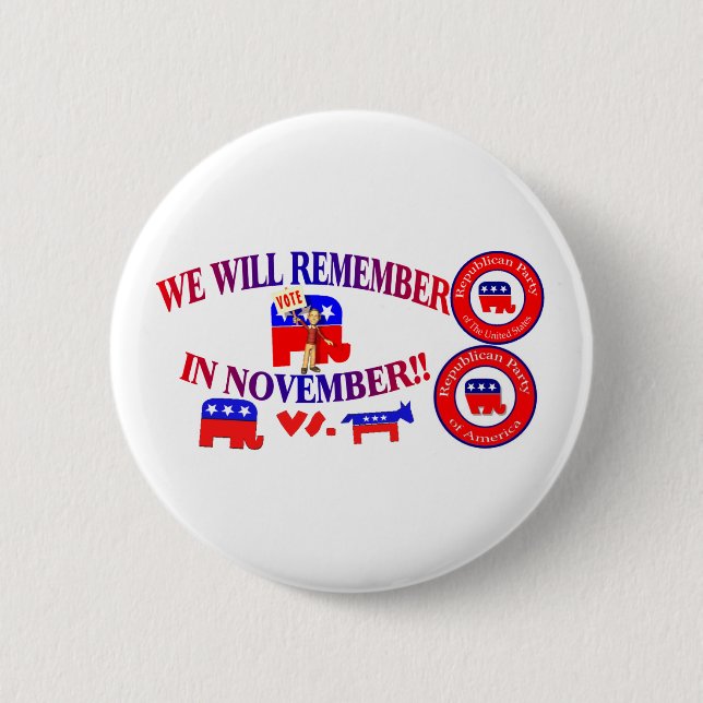 Republikaner erinnern sich im November an Button (Vorderseite)