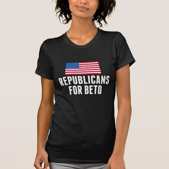 Republikaner für Beto O'Rourke 2020 T-Shirt (Vorderseite)