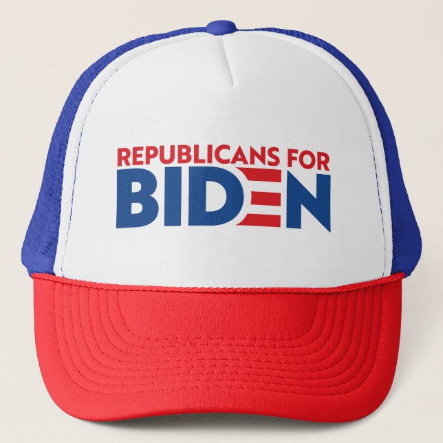 Republikaner für Biden Trucker Cap Truckerkappe (Vorderseite)