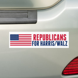 Republikaner für die amerikanische Flagge Harris W Autoaufkleber