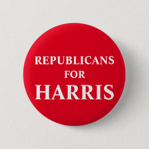 Republikaner für Harris Button
