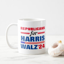 Republikaner für Harris Walz Red Blue